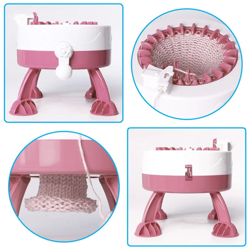 22-Needle DIY Knitting Machine Loom