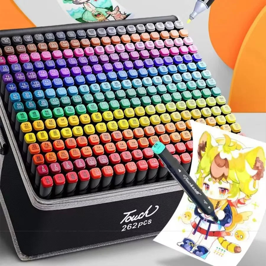 24-262 Color Alcohol Double-Ended Oily Marker Painting Art Set