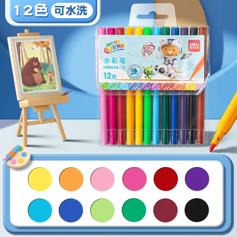 Washable Markers Set for Kids – 12/24/36/48 Colors