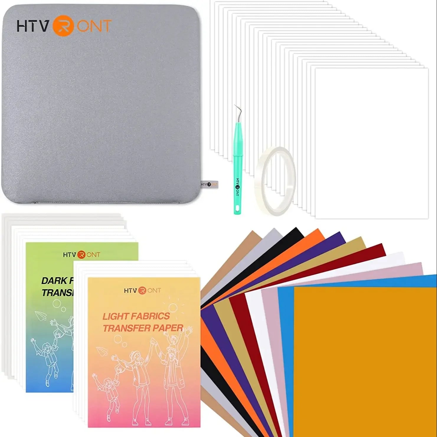 HTVRONT 52-Piece Heat Press Starter Kit