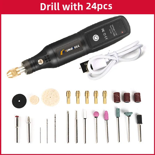 USB Rechargeable Mini Wireless Engraving Drill