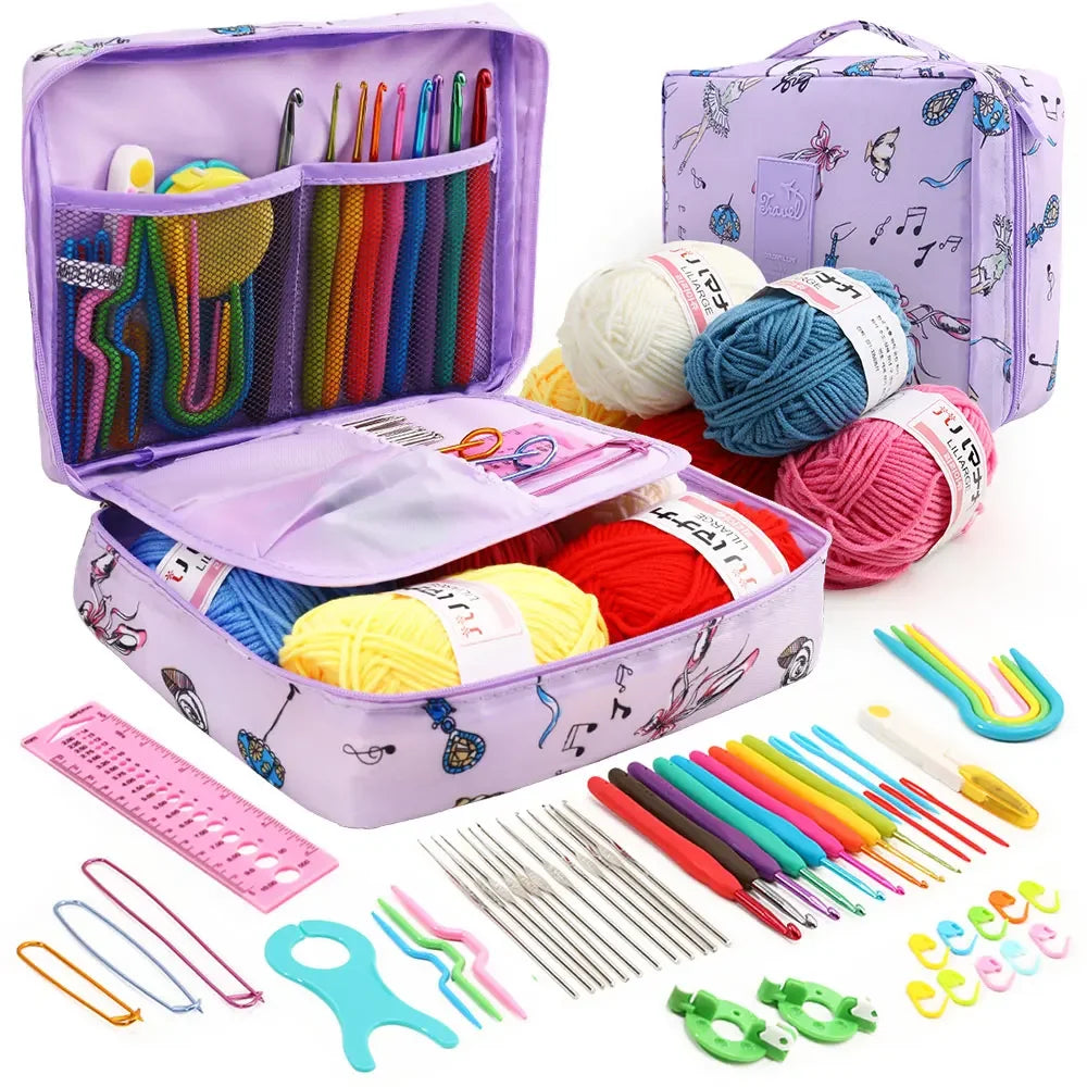 59Pcs Portable Crochet Knitting Set