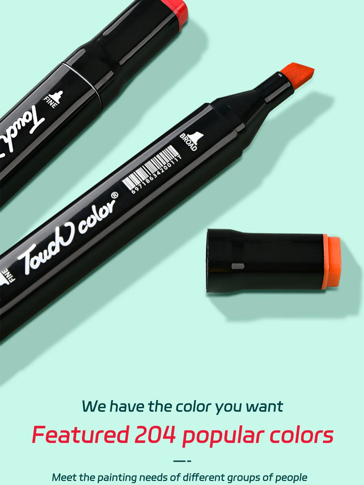 24-262 Color Alcohol Double-Ended Oily Marker Painting Art Set