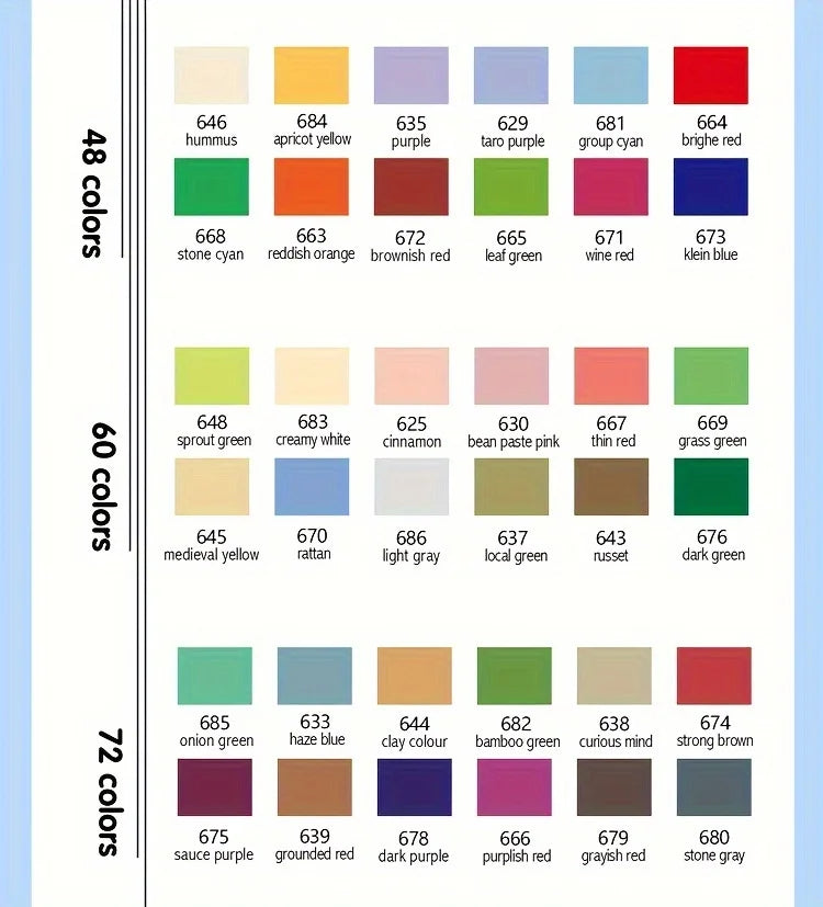 Soft Tip Acrylic Markers Set – Multiple Color Options