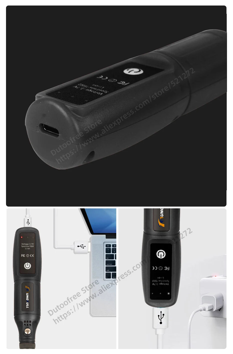 USB Rechargeable Mini Wireless Engraving Drill