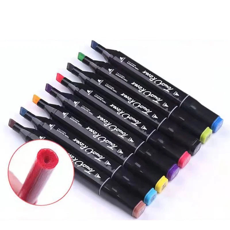 24-262 Color Alcohol Double-Ended Oily Marker Painting Art Set