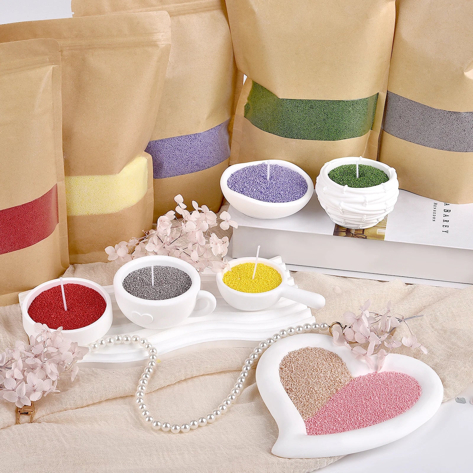 Wholesale Sand & Ice Flower Wax for Candle Making