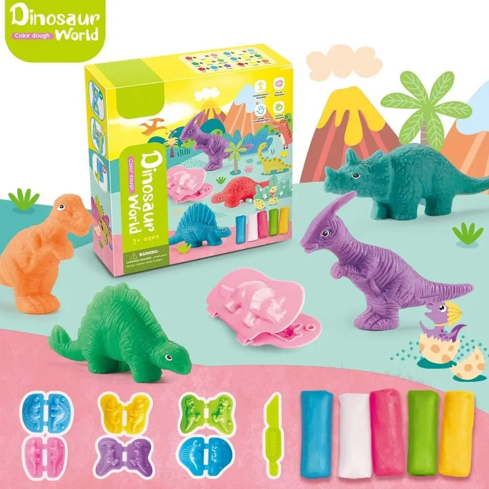 Yeahbo Dinosaur Playdough & Modelling Clay Set