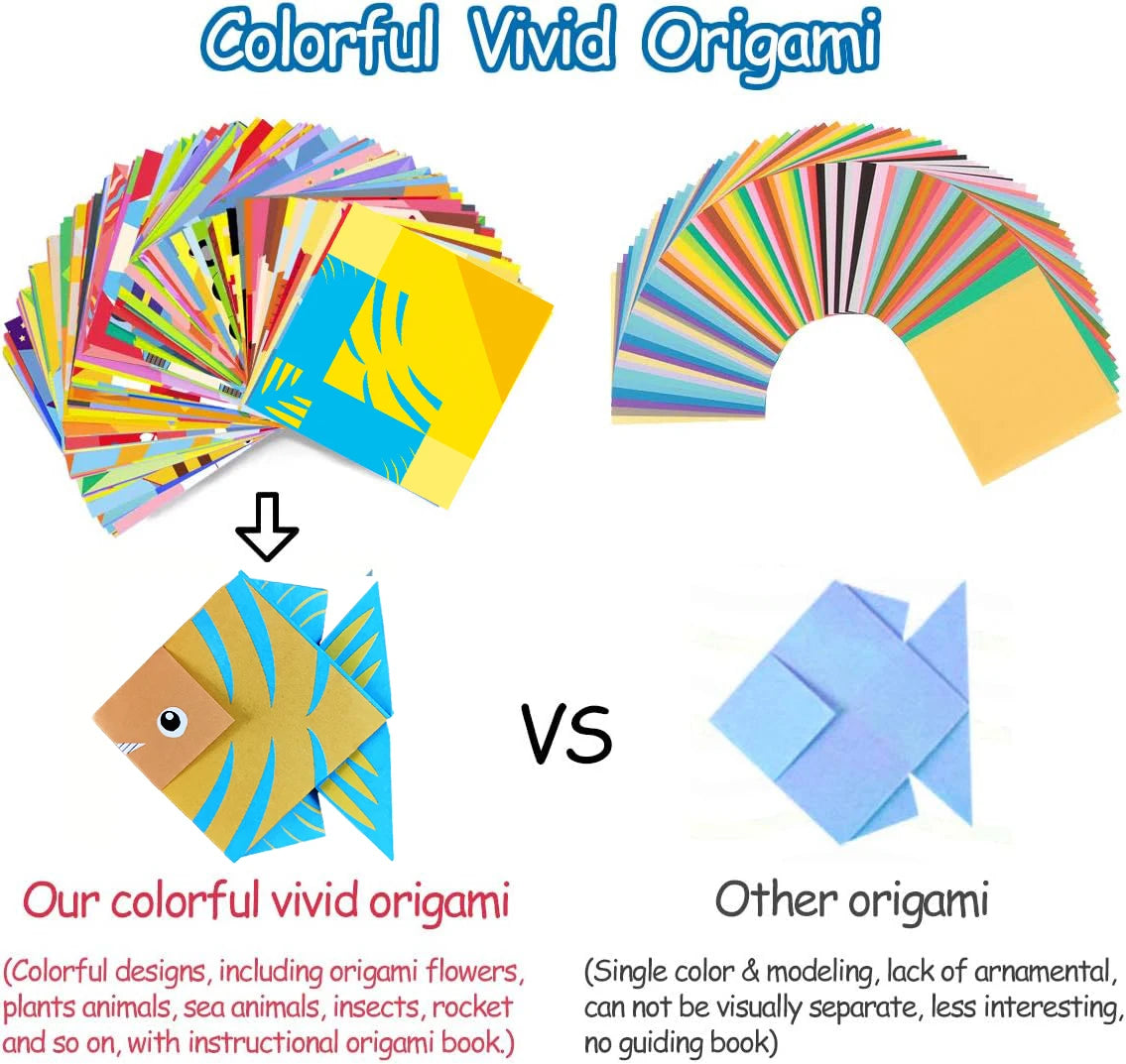 Origami Kit with 30/96 Sheets and Guiding Book