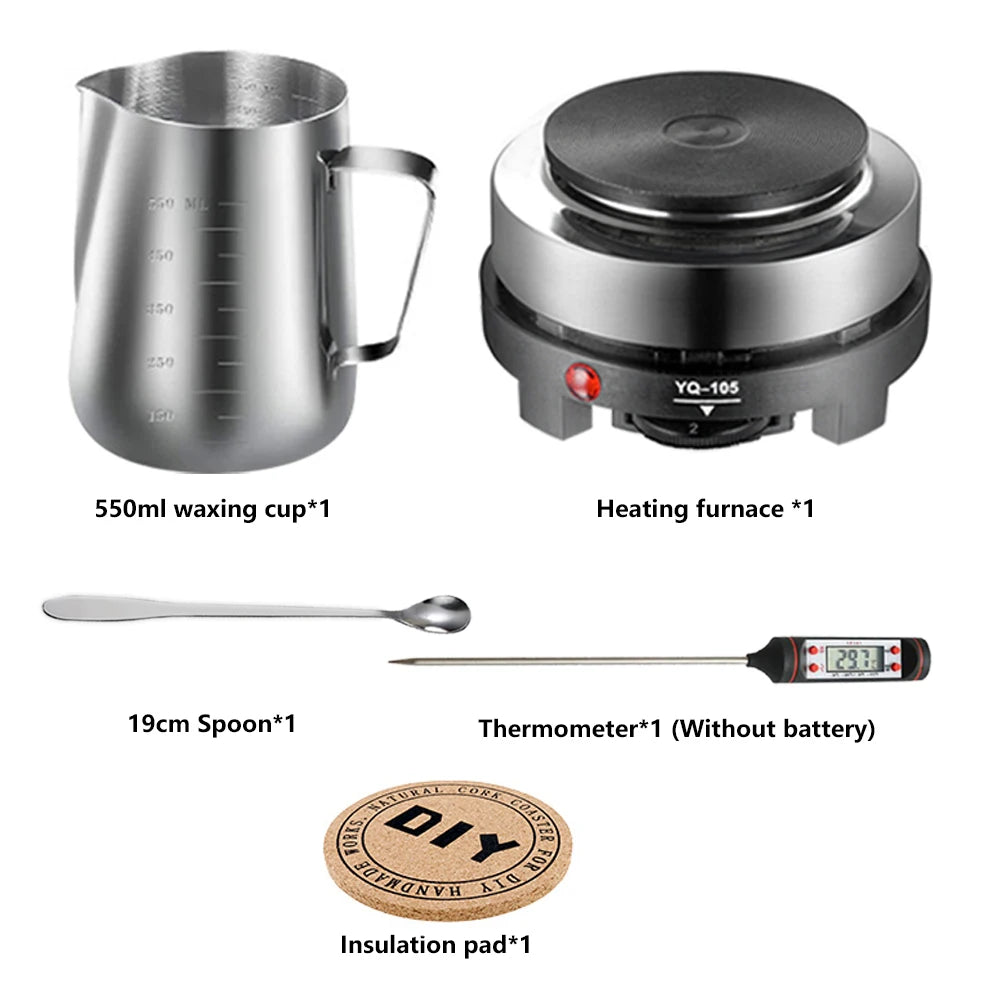Candle Making Kit with Pouring Pot and Wax Melting Hot Plate