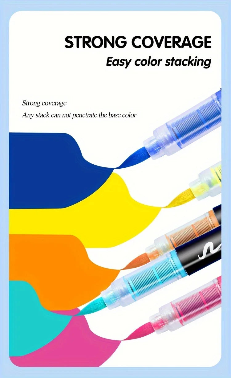 Soft Tip Acrylic Markers Set – Multiple Color Options