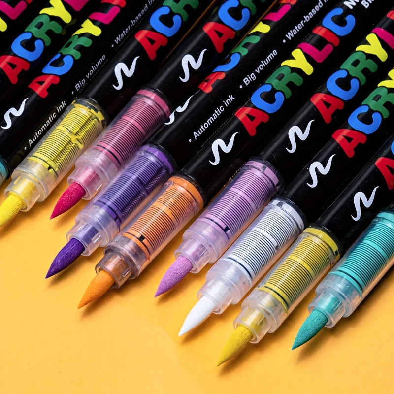 Soft Tip Acrylic Markers Set – Multiple Color Options
