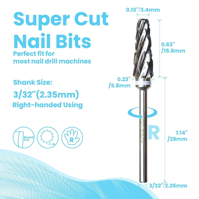 Tungsten Carbide Large Cone Nail Drill Bit