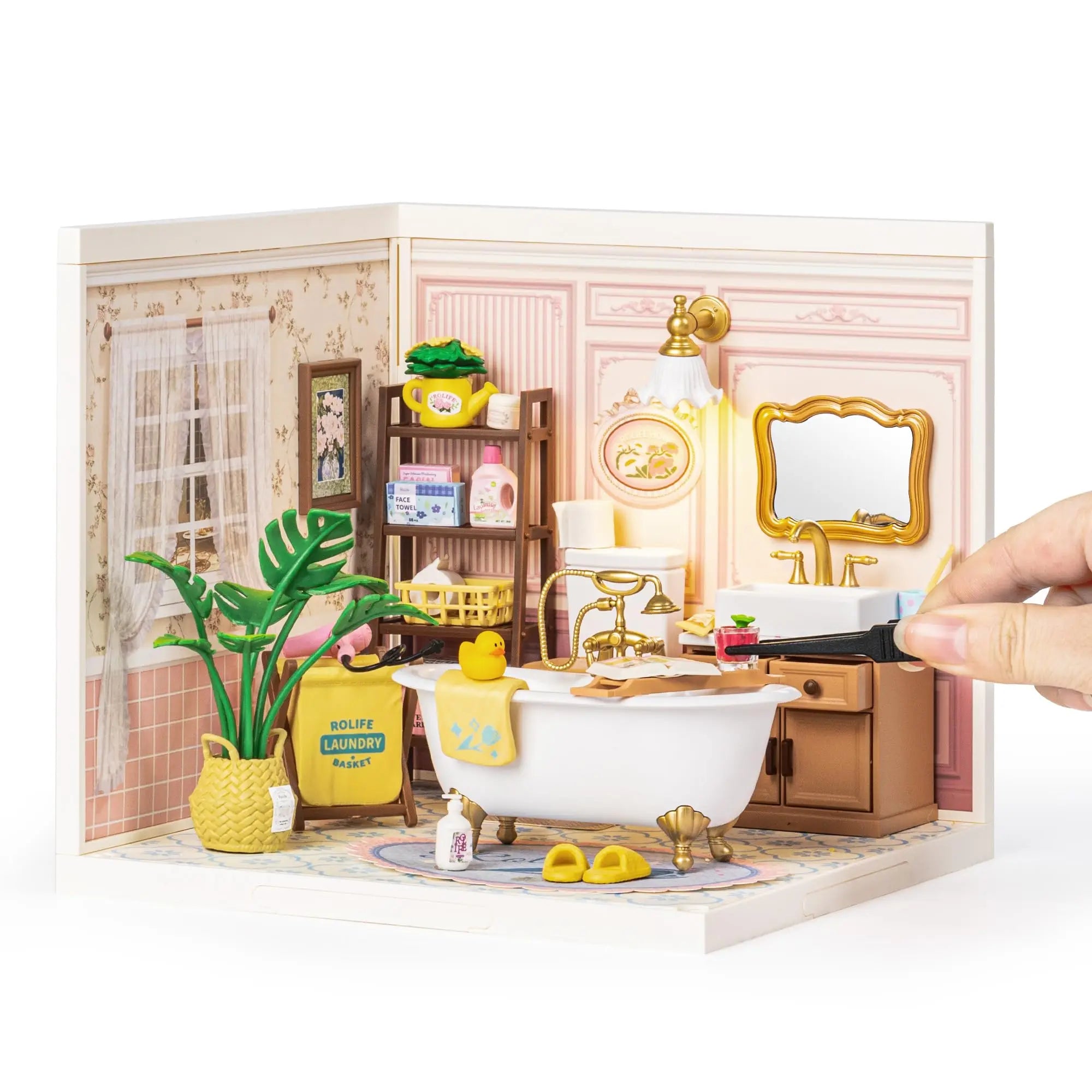 Rolife Pop Bubble Bathroom DIY Miniature Kit