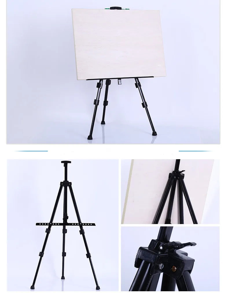 Portable Adjustable Metal Sketch Easel with Travel Bag