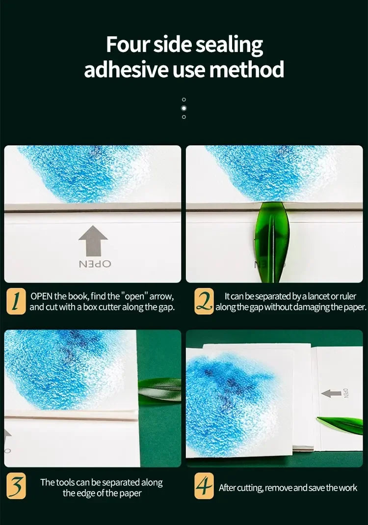 100% Cotton Watercolor Paper Pad, 300gsm/200gsm