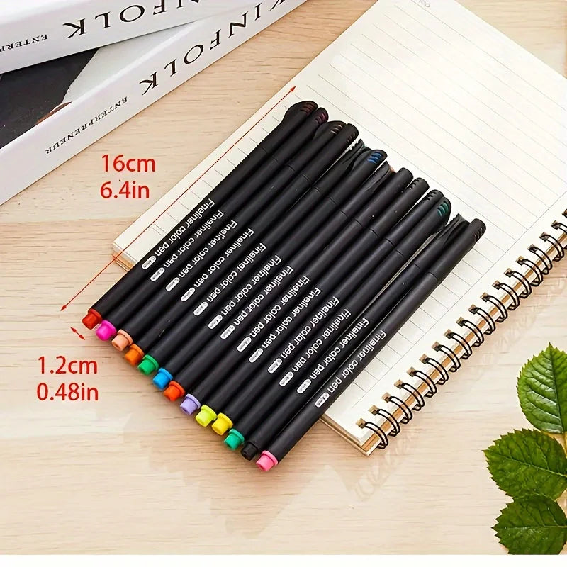 12-100pcs Colorful Line Drawing Pen Set