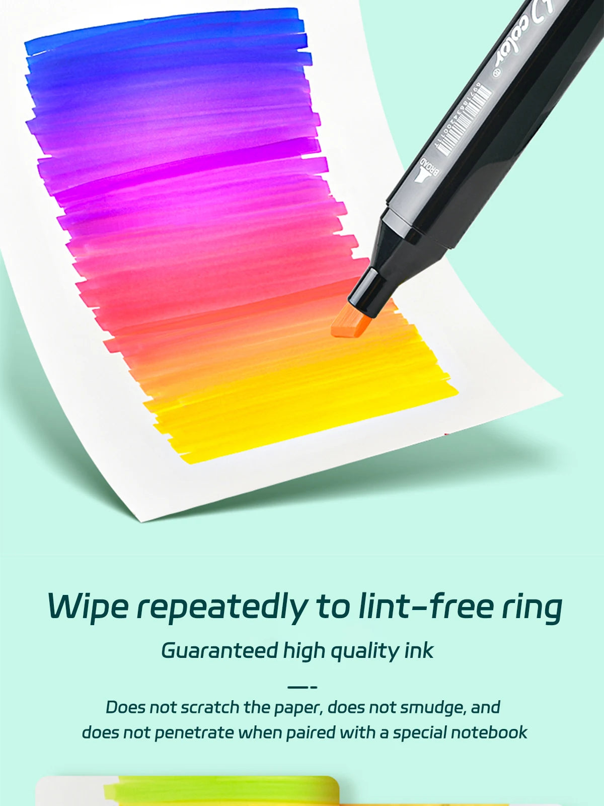 24-262 Color Alcohol Double-Ended Oily Marker Painting Art Set