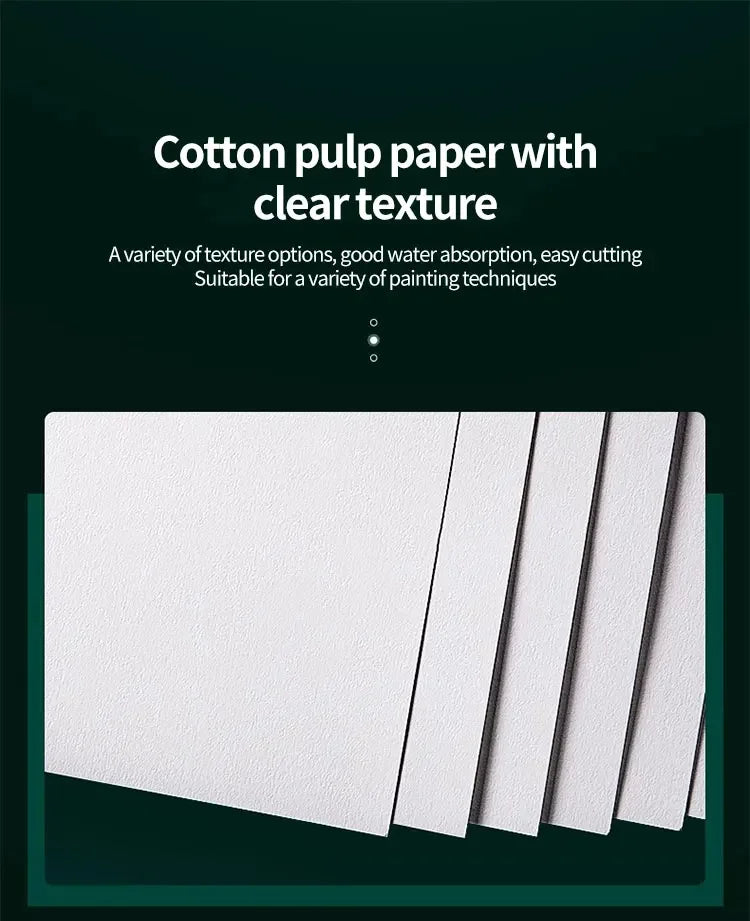 100% Cotton Watercolor Paper Pad, 300gsm/200gsm