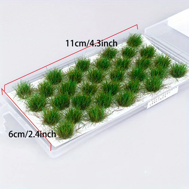 32-Pack Static Grass Tufts for Model Scenery