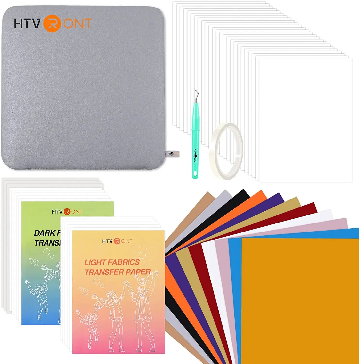 HTVRONT 52-Piece Heat Press Starter Kit