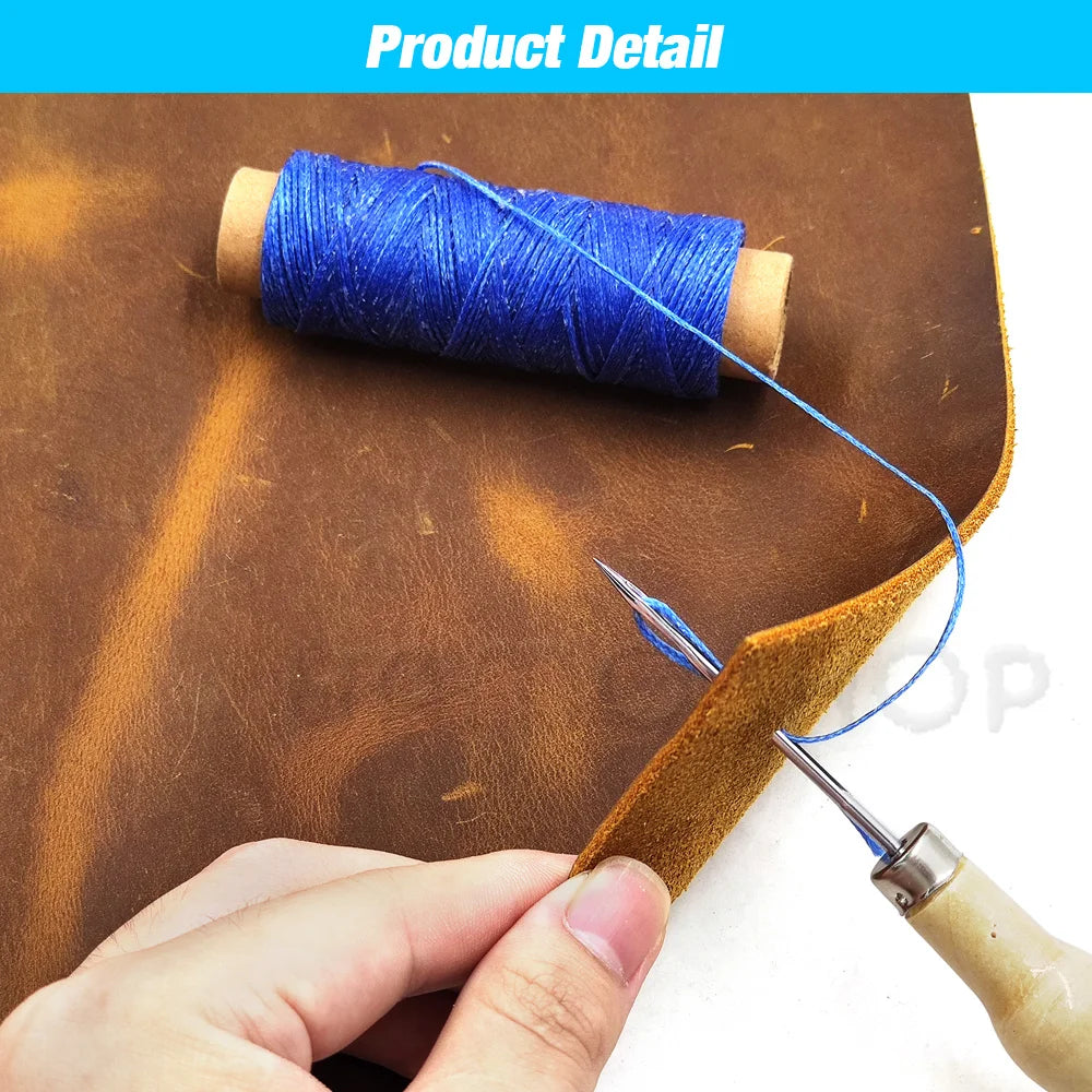 Wooden Handle Awl Sewing Stitching Tool