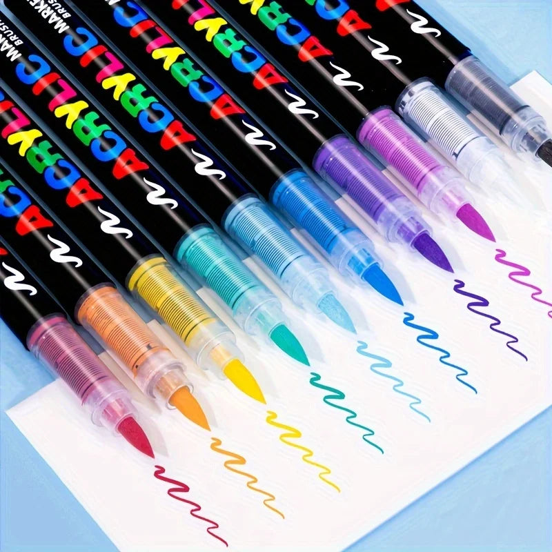 Soft Tip Acrylic Markers Set – Multiple Color Options