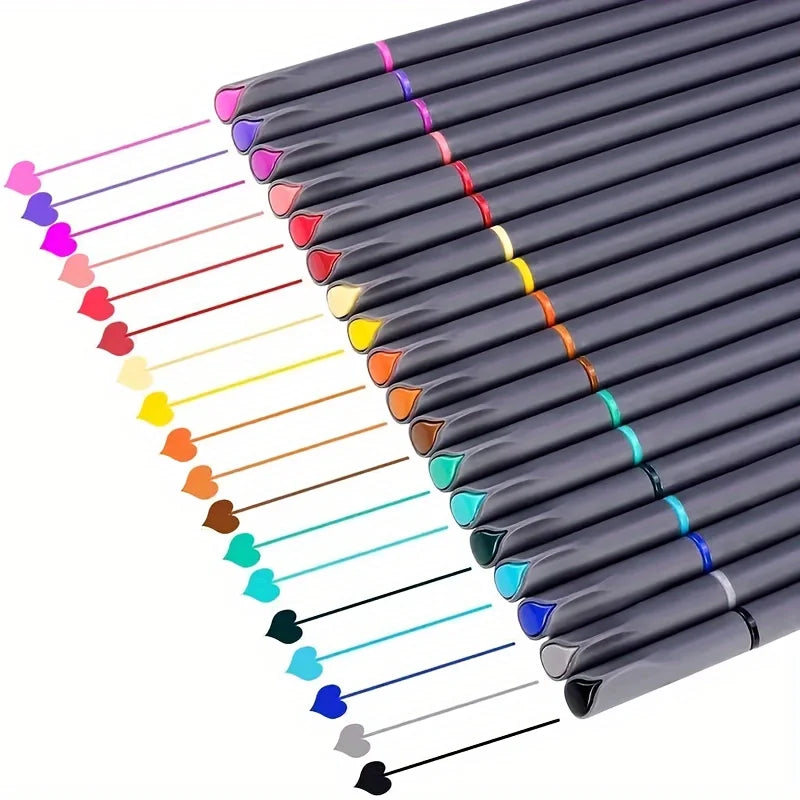 12-100pcs Colorful Line Drawing Pen Set