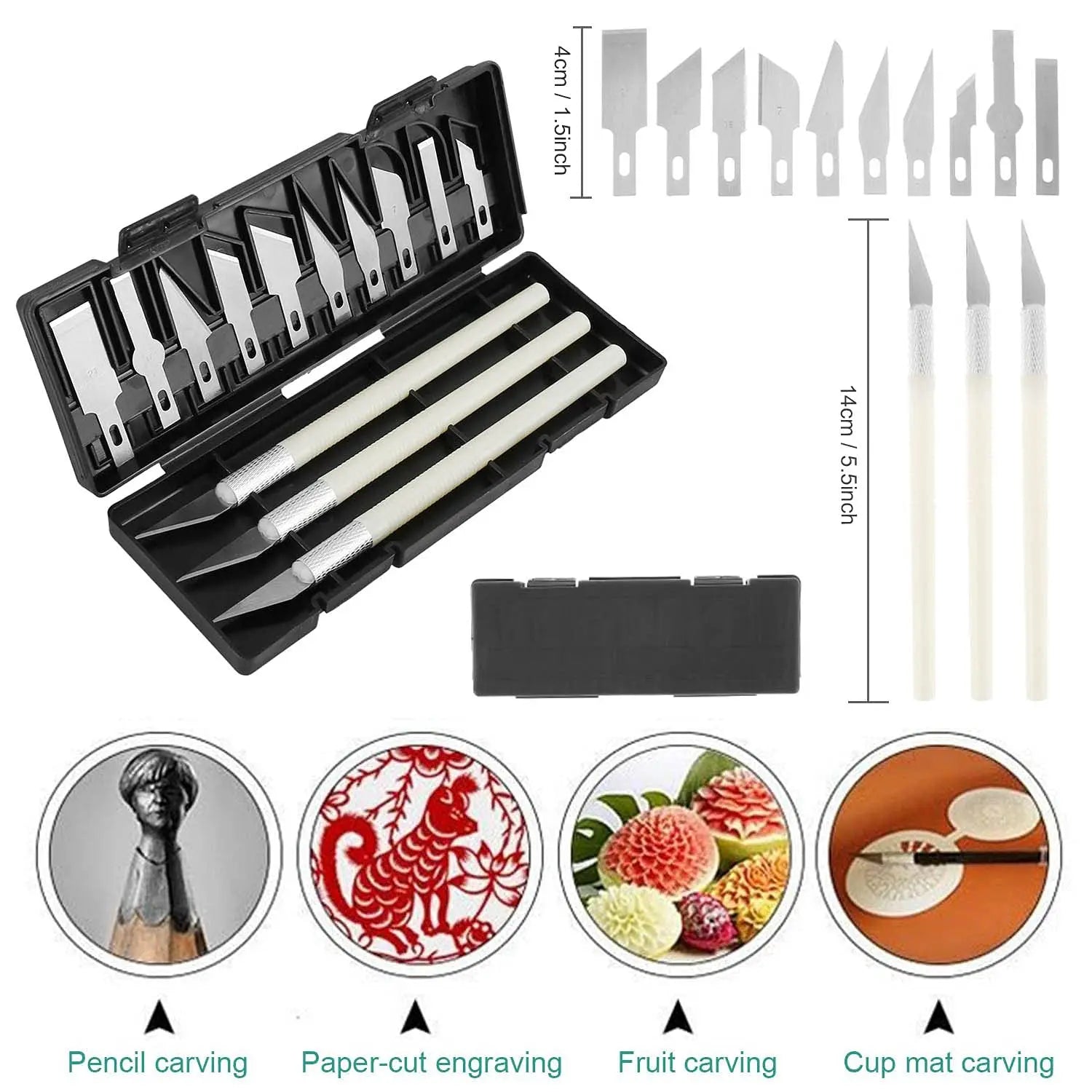38-Piece 3D Model Engraving & Deburring Tool Kit