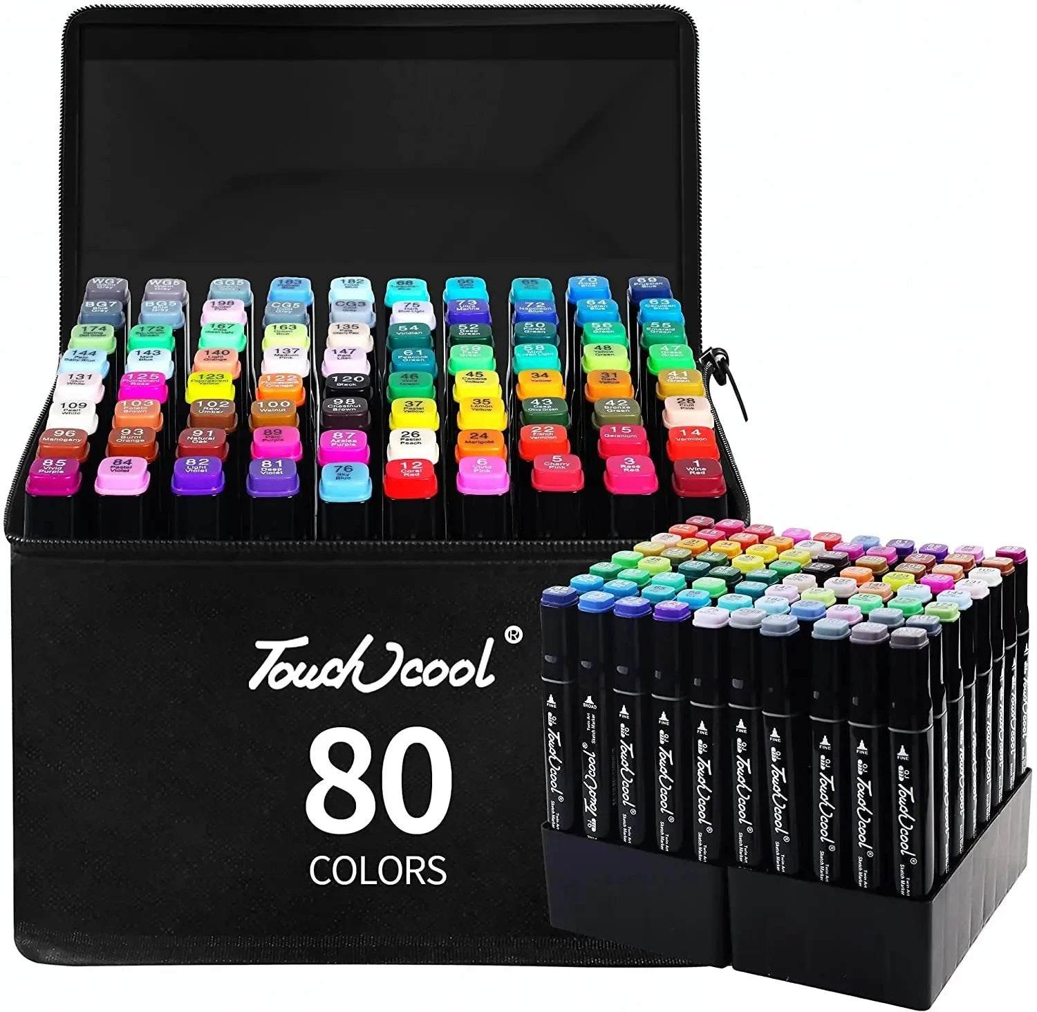 Double-Headed Oily Art Marker Set – 24 to 80 Colors