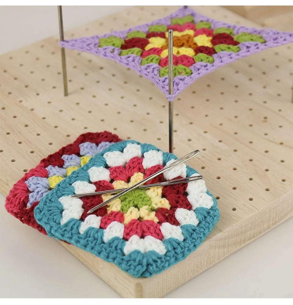 Wooden Knitting Blocking Board – Granny Squares Crochet Blocking Mats
