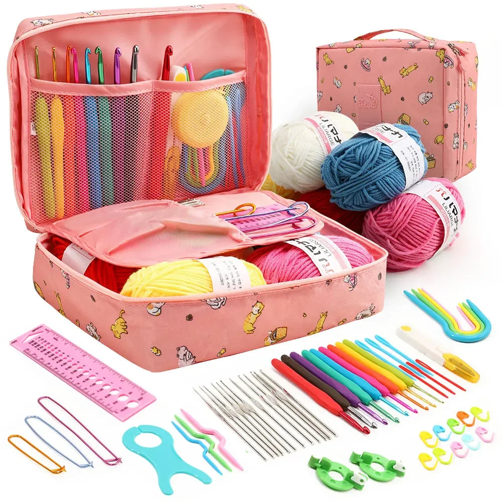 59Pcs Portable Crochet Knitting Set