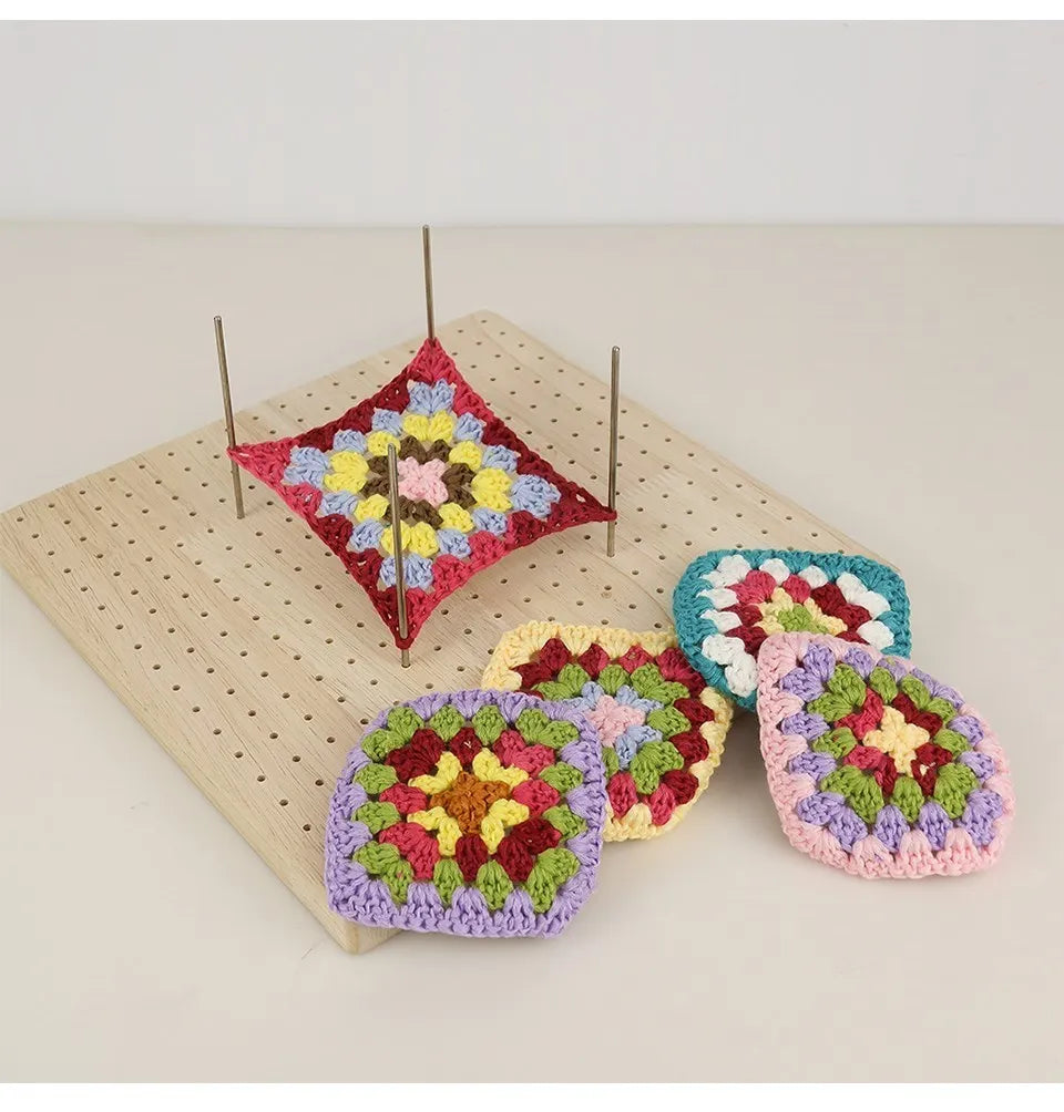 Wooden Knitting Blocking Board – Granny Squares Crochet Blocking Mats