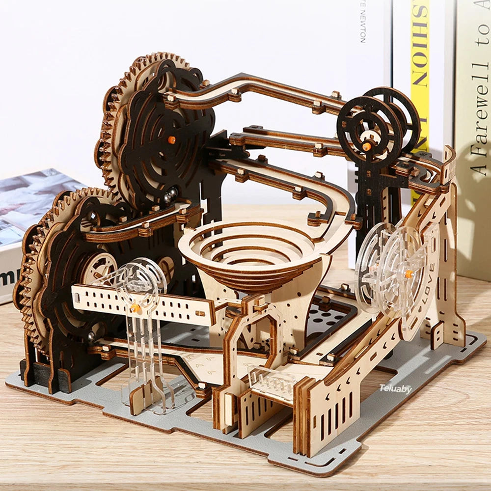 3D Wooden Marble Run Puzzle Kit