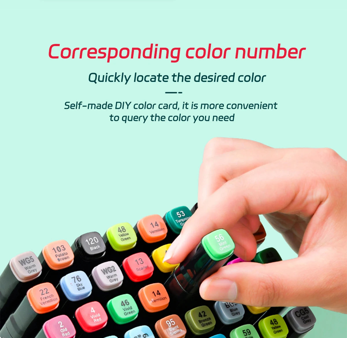 24-262 Color Alcohol Double-Ended Oily Marker Painting Art Set