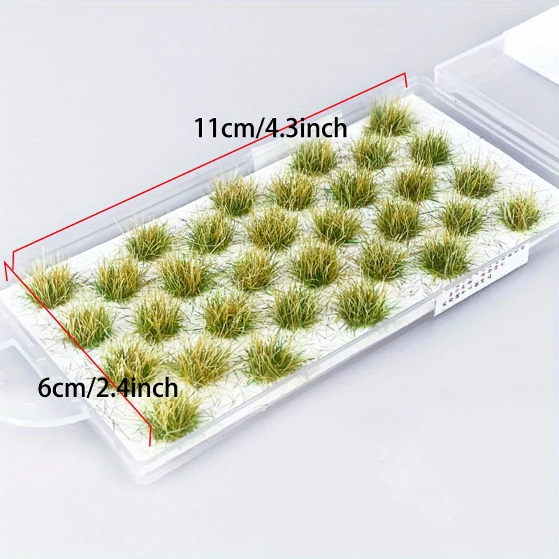 32-Pack Static Grass Tufts for Model Scenery
