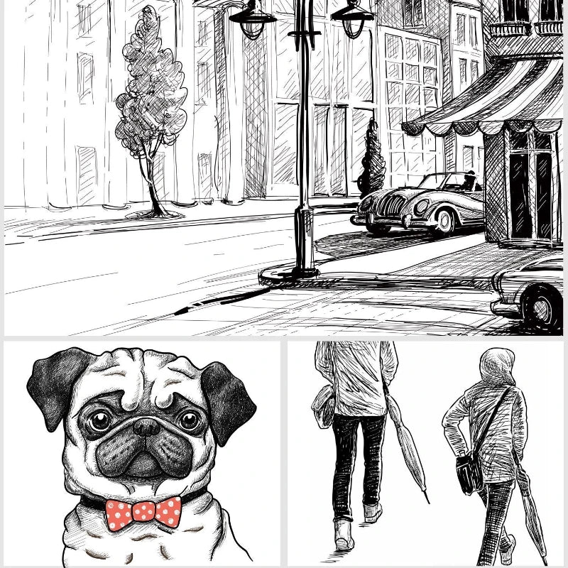 Pigment Liner Micron Pen & Needle Pen Set