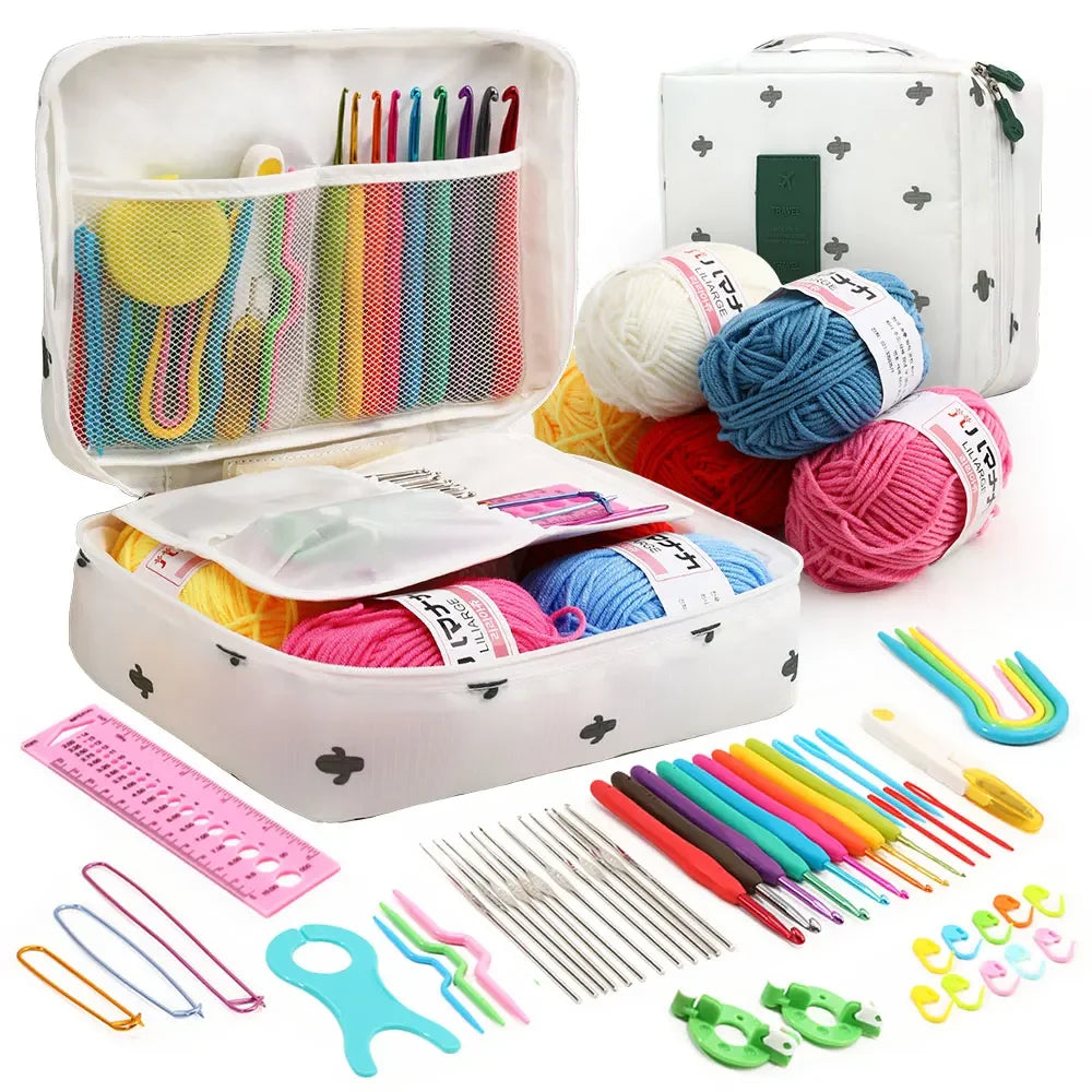 59Pcs Portable Crochet Knitting Set
