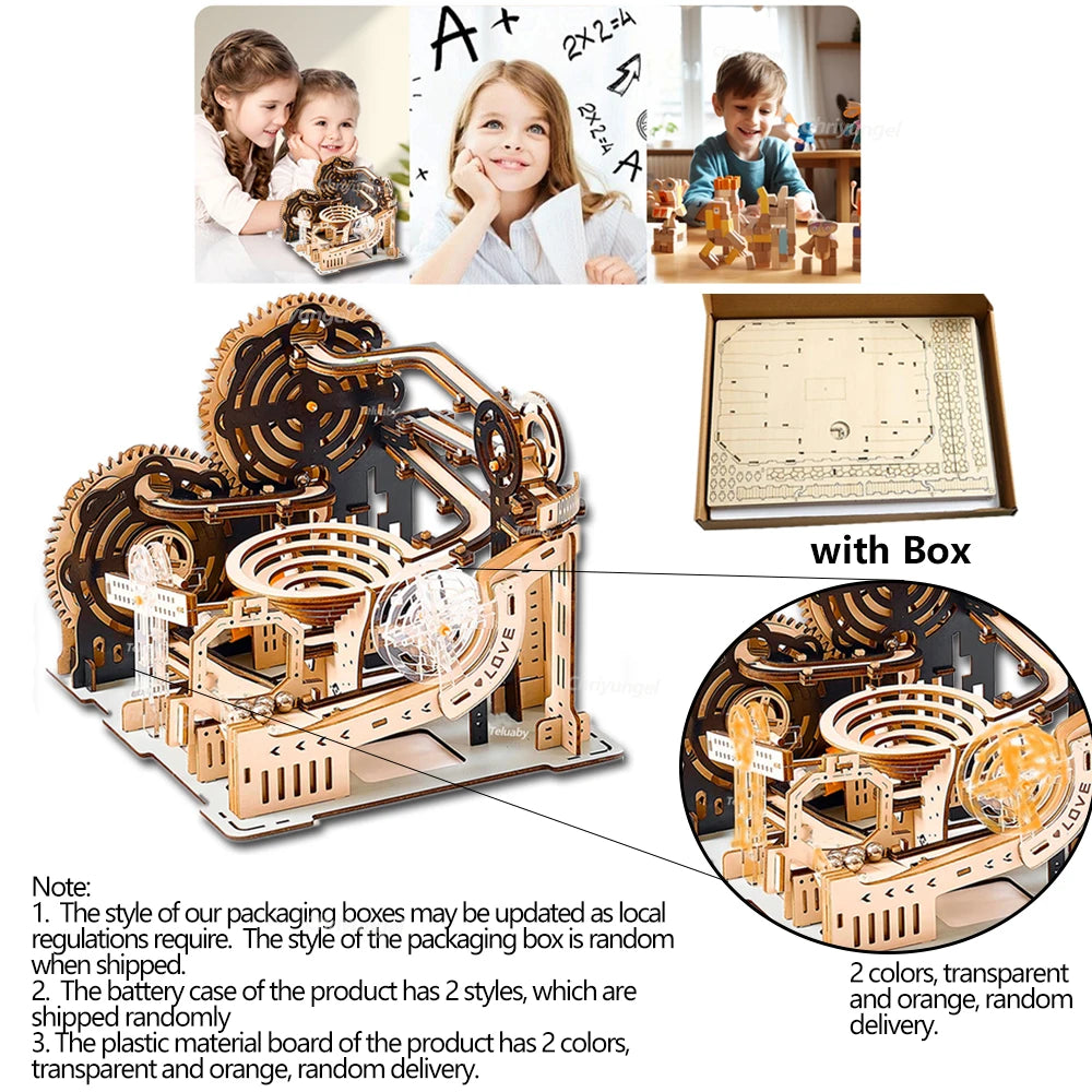 3D Wooden Marble Run Puzzle Kit