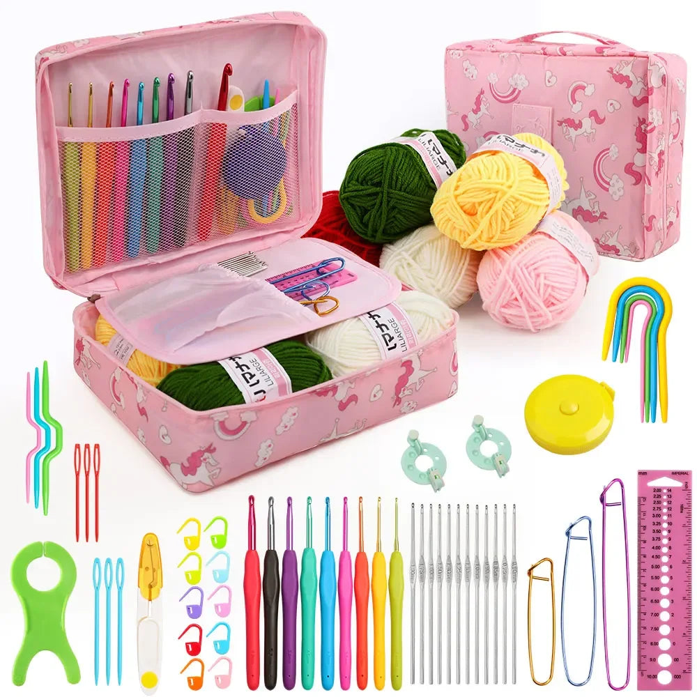 59Pcs Portable Crochet Knitting Set