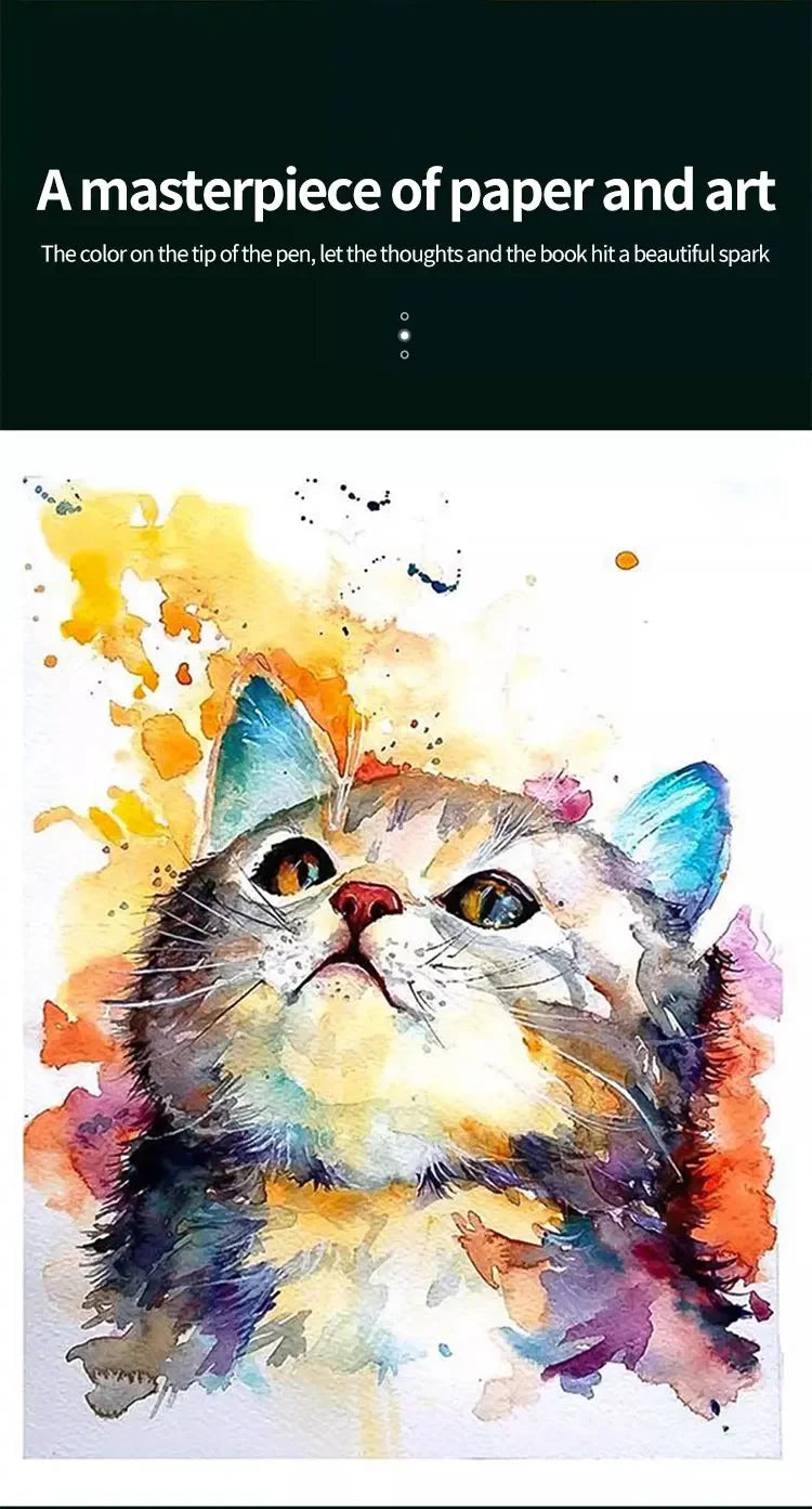 100% Cotton Watercolor Paper Pad, 300gsm/200gsm