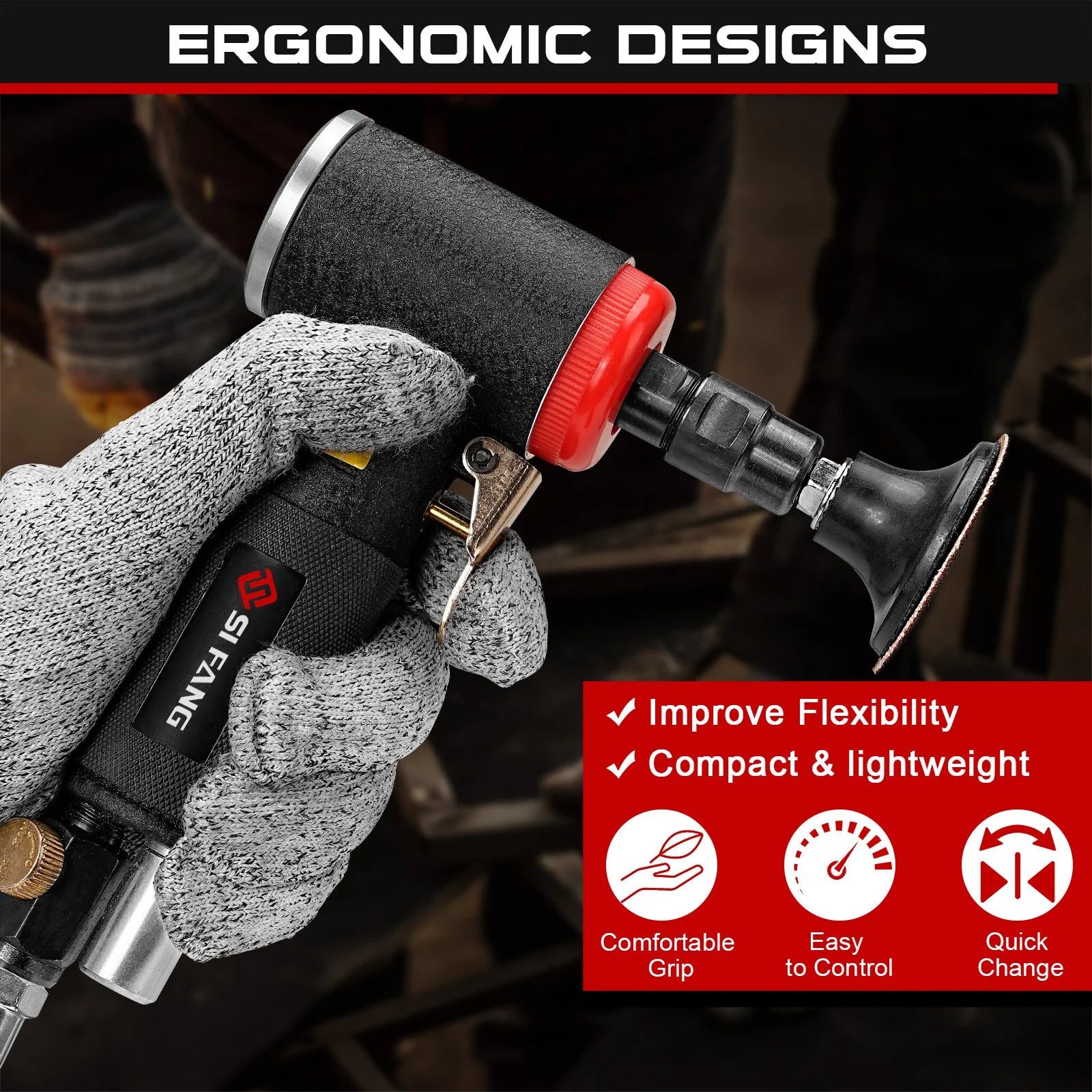 NuoDun 90° Air Angle Die Grinder