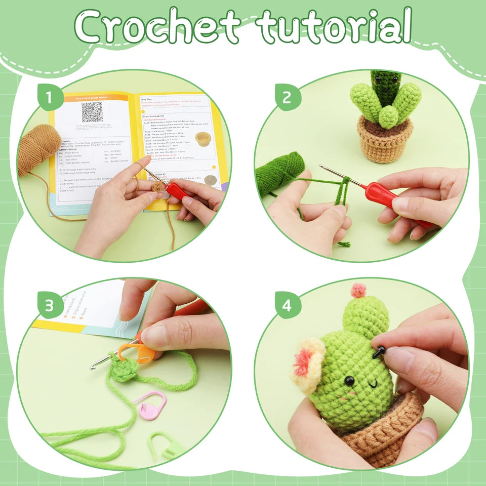 IMZAY Beginner Crochet Kit with Video Tutorial