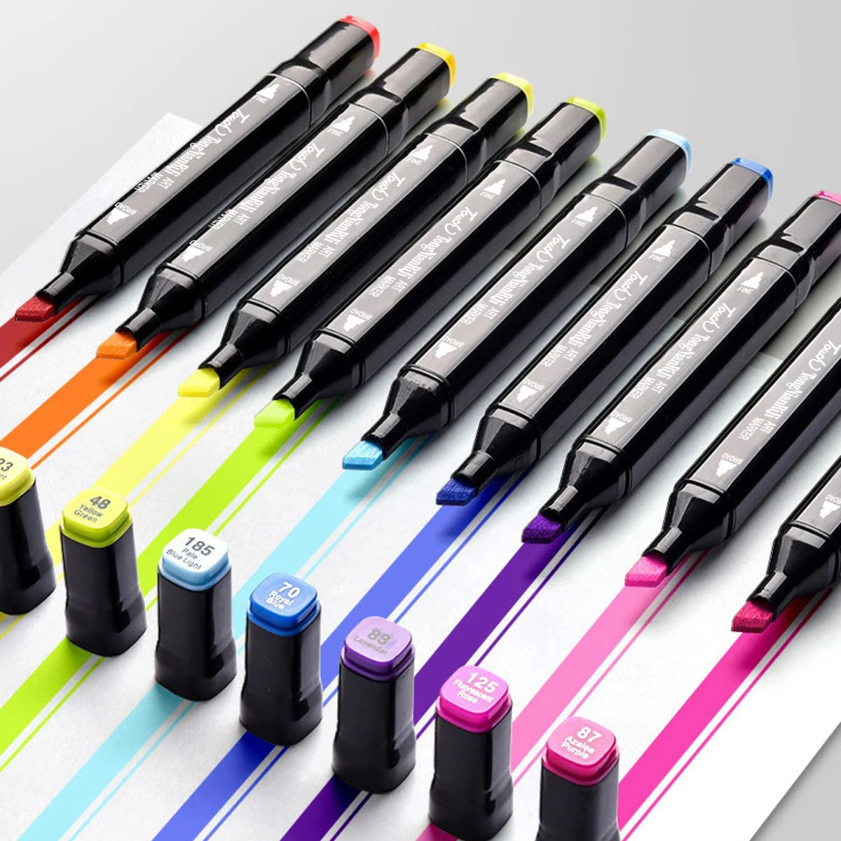 24-262 Color Alcohol Double-Ended Oily Marker Painting Art Set