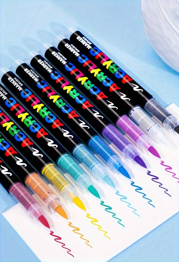 Soft Tip Acrylic Markers Set – Multiple Color Options