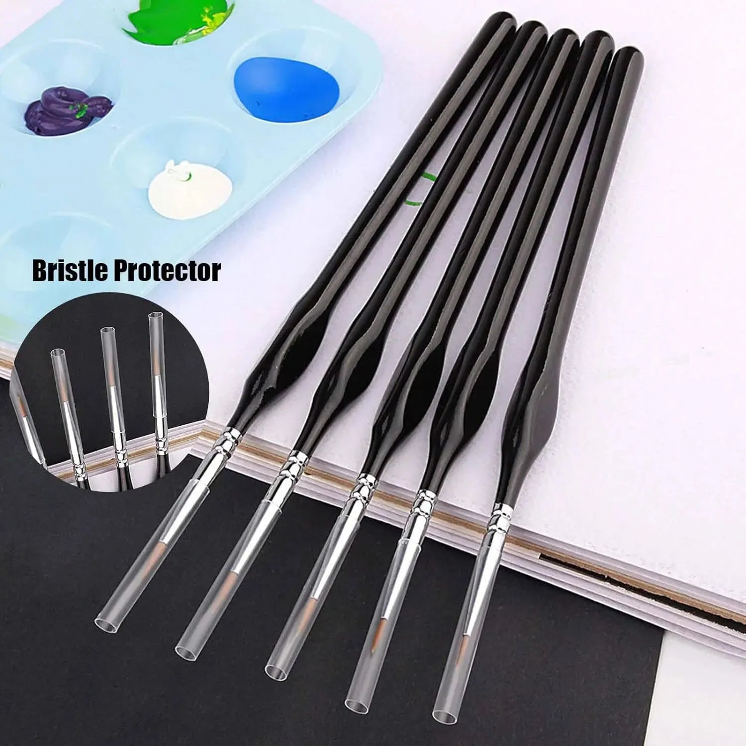 11-Piece Mini Fine Tip Paint Brush Set
