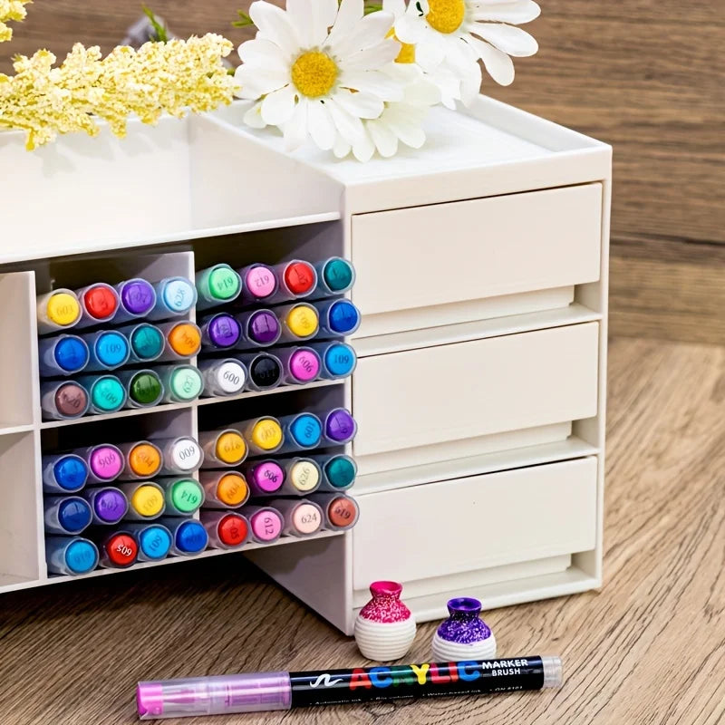 Soft Tip Acrylic Markers Set – Multiple Color Options