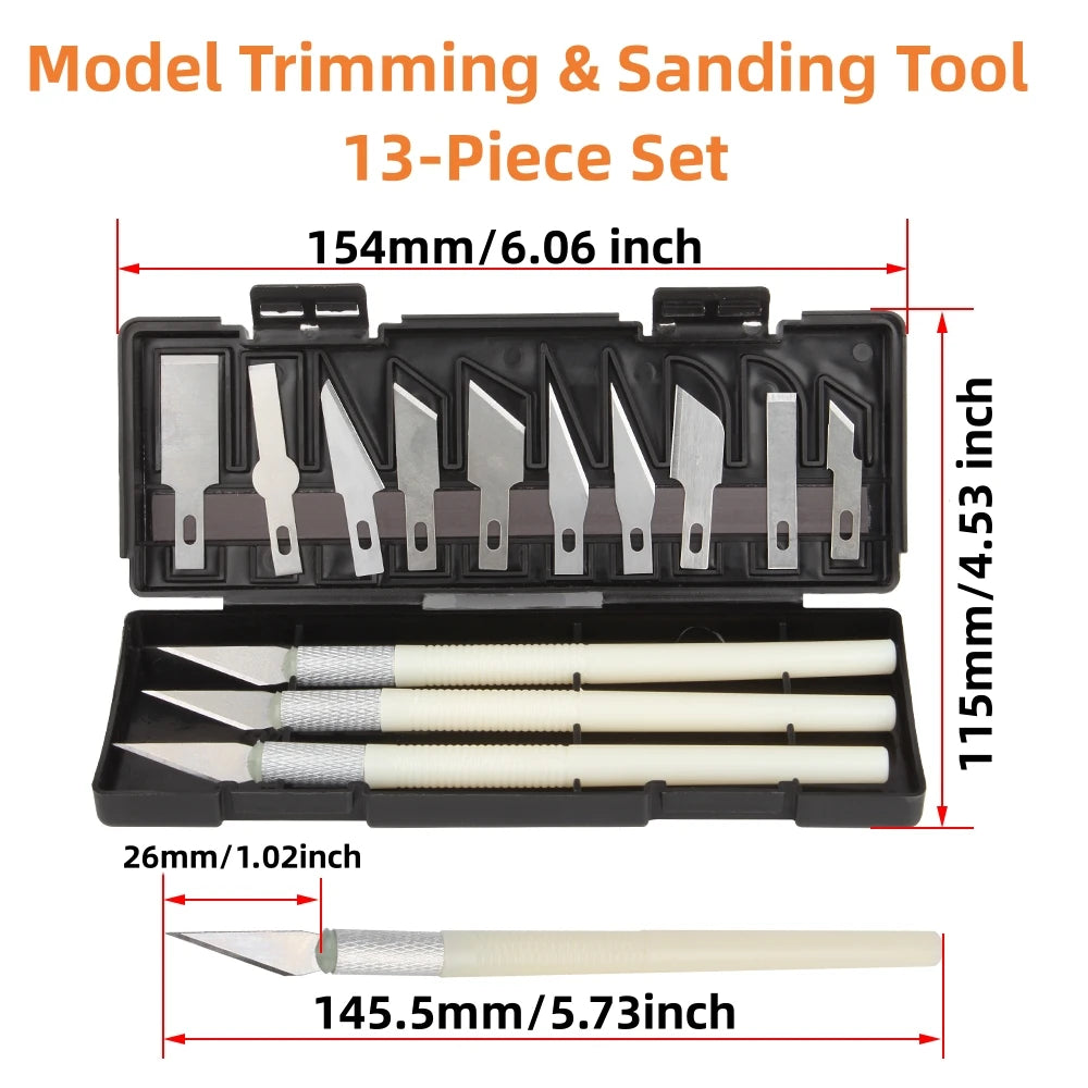 38-Piece 3D Model Engraving & Deburring Tool Kit