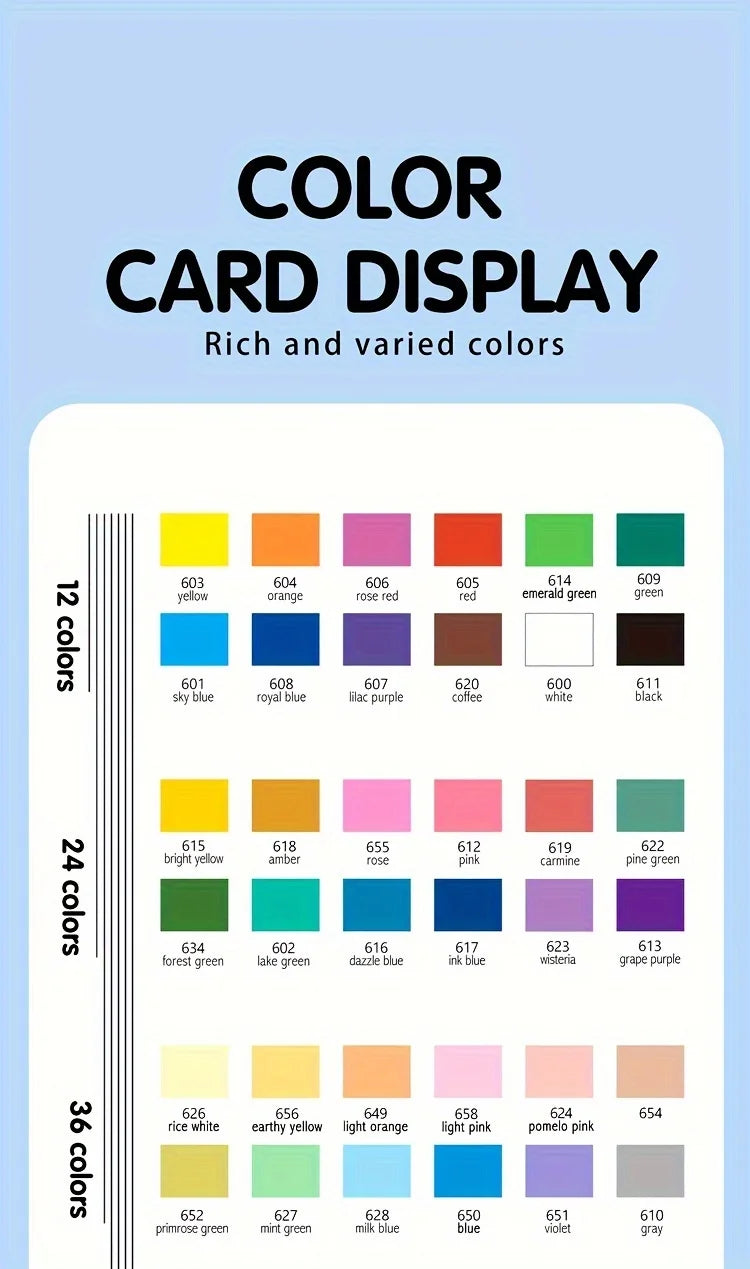 Soft Tip Acrylic Markers Set – Multiple Color Options