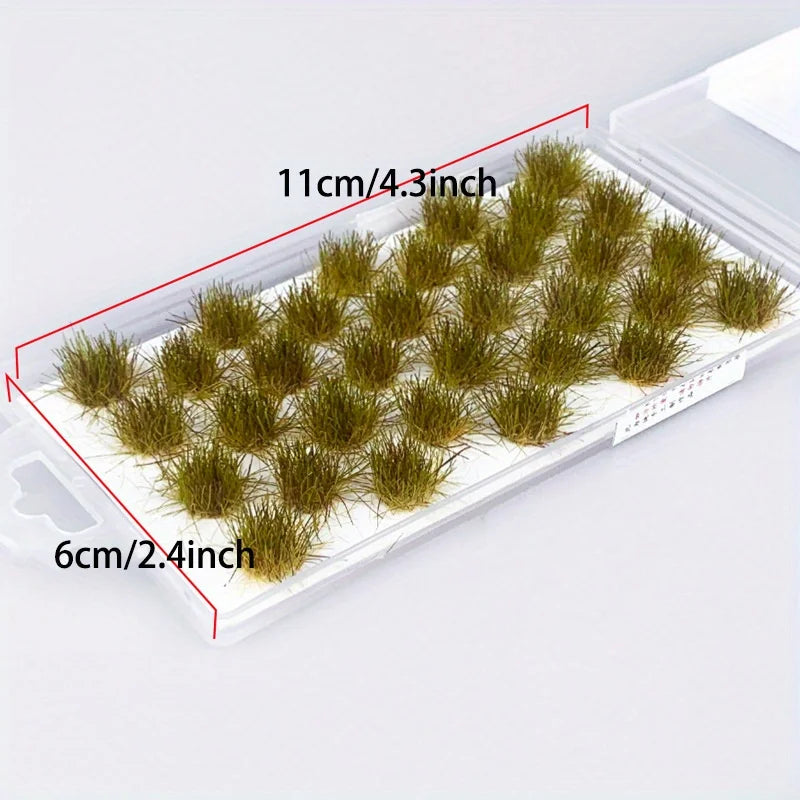 32-Pack Static Grass Tufts for Model Scenery